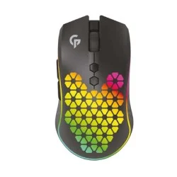 Porodo 9D Wireless-Wired RGB Gaming Mouse - Built-in Rechargeable Battery - Black